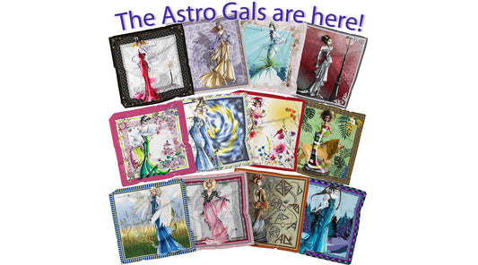 MONTAGE OF ALL 12 FASHION ILLUSTRATION ZODIAC SIGNS