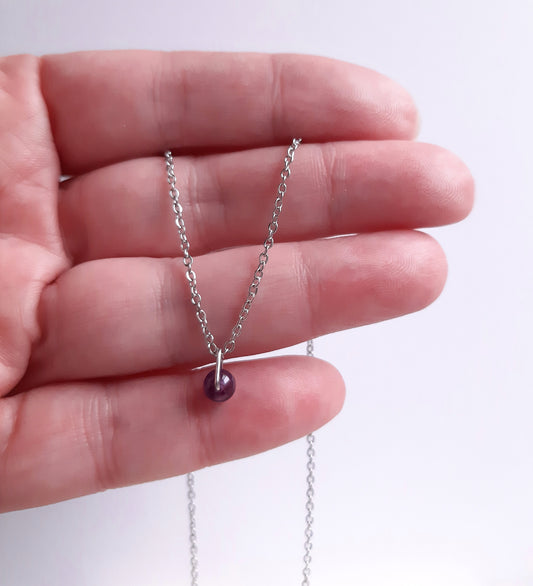 BIRTHSTONE PENDANT | AQUARIUS - AMETHYST