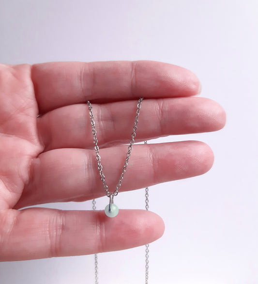 BIRTHSTONE PENDANT | PISCES - AQUAMARINE