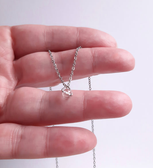 BIRTHSTONE PENDANT | ARIES- CLEAR QUARTZ