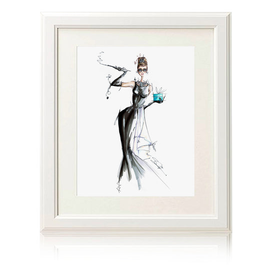Art Print | Wall Art | Audrey in her gown