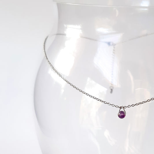 BIRTHSTONE PENDANT | AQUARIUS - AMETHYST
