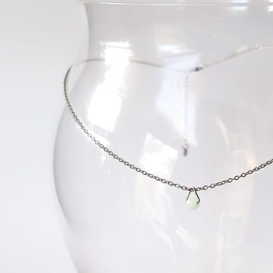 BIRTHSTONE PENDANT | PISCES - AQUAMARINE
