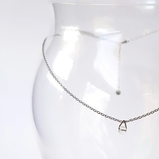 BIRTHSTONE PENDANT | ARIES- CLEAR QUARTZ