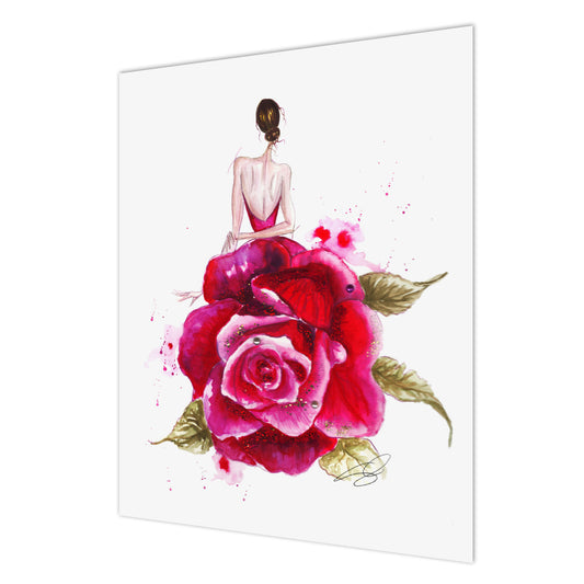 Art Print | Wall Art | Rose Gown