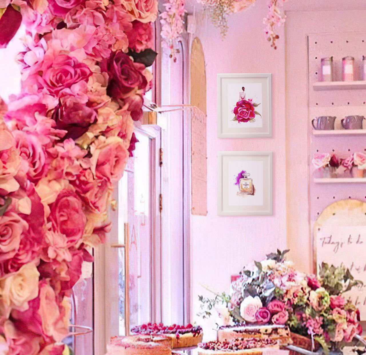 Art Print | Wall Art | Rose Gown