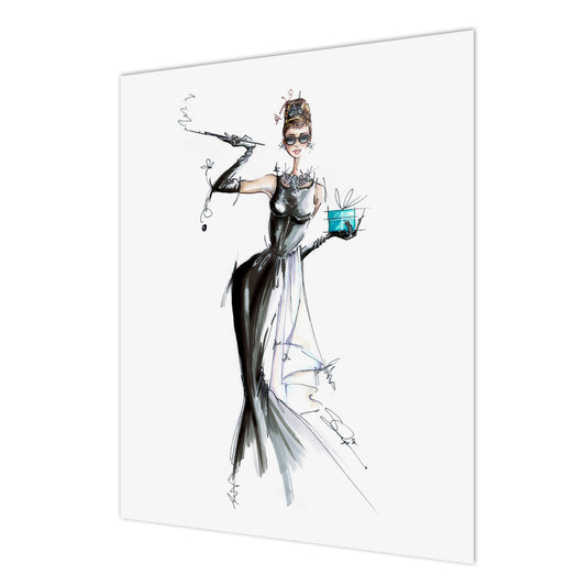 Art Print | Wall Art | Audrey in her gown