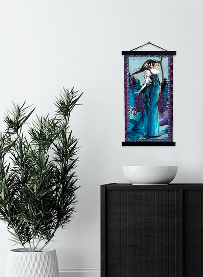 Small Silk wall art shown in a modern home décor