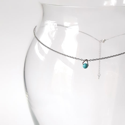 Collier Minimaliste à pierre semi-précieuse | Turquoise | Sagittaire