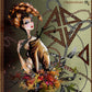 Zoom on the Scorpio tapestry artwork