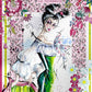 Zoom on the Taurus silk tapestry artwork