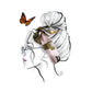 SILK TWILLY - "GRRR" Animal print Hair tie